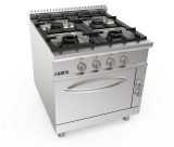 Saro Gasfornuis + Elektrische Oven 4 Pits LQ - Model LQ / Cug4ne